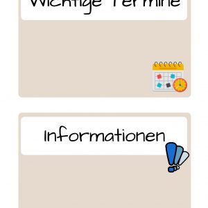 Classroommanagement Schilder